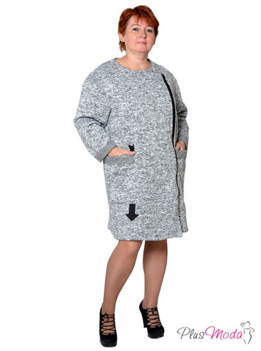 Пальто двубортное Модель №139 размеры 52-74 - Plusmoda фото 6