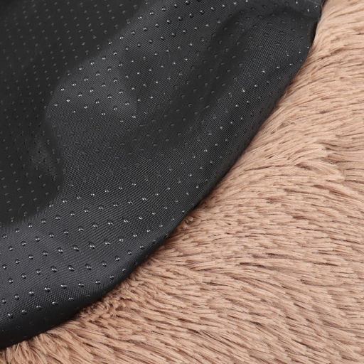 Лежанка для собак и кошек, длинный мех, 80 х 80 х 25 см, коричневая - Пижон фото 14