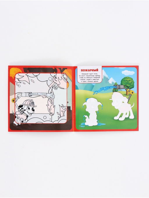 Набор многоразовых водных раскрасок, 18х18 см, 4 шт.