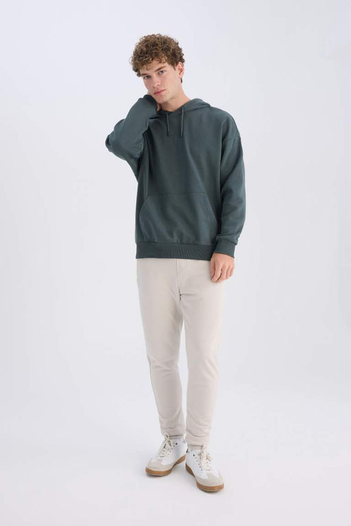 Спортивные штаны Jogger Slim Fit с узким кроем, кружевной талией, эластичными штанинами, карманом на молнии - Defacto фото 3