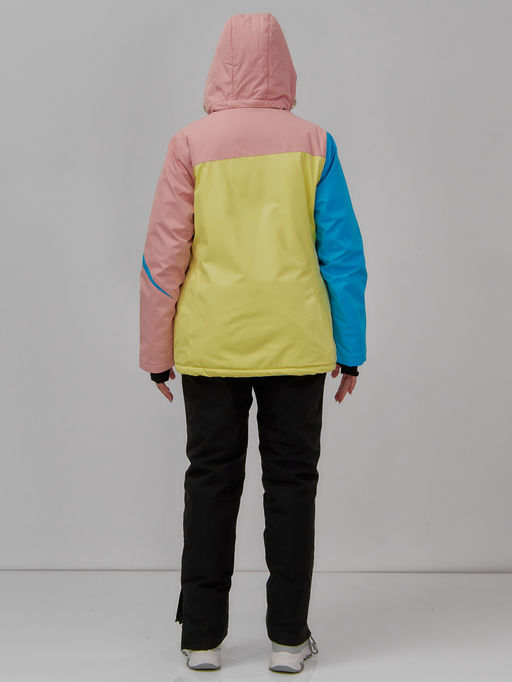 Горнолыжный костюм женский зимний желтого цвета 016J - Chunmai фото 10