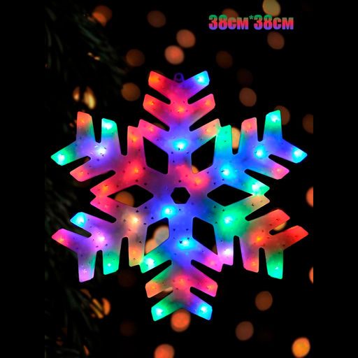 Ночник светильник светодиодный Снежинка 40х38 см - Family фото 2