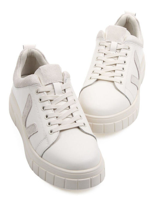 03-YС354-3 LT. BEIGE Полуботинки спортивные женские (натуральная кожа, натуральная замша)