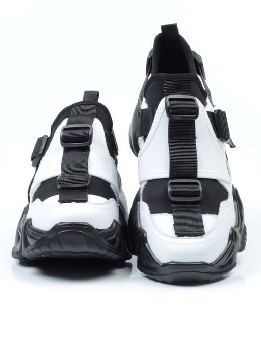 05-FDG103-2P WHITE/BLACK Кроссовки женские (натуральная кожа, текстиль) - No name фото 11