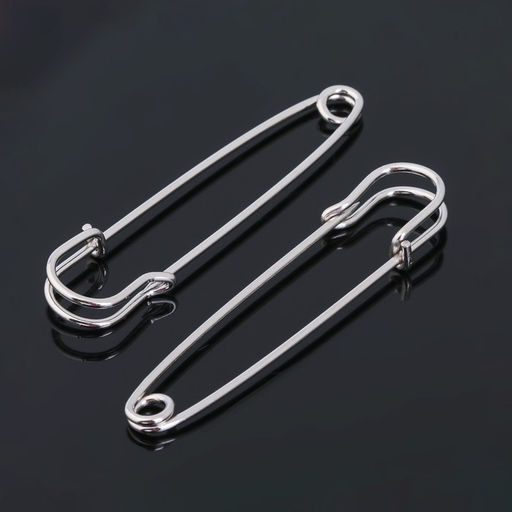 Булавка 7×1.6 см (набор 3 шт.), СМ-208-5, цвет серебро