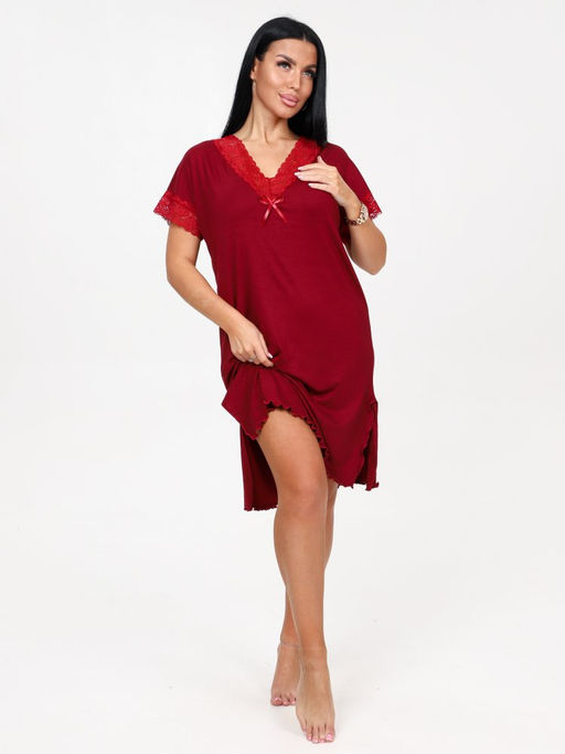 30 СОРОЧКА ЖЕНСКАЯ (Бордо) - А-дина фото 2