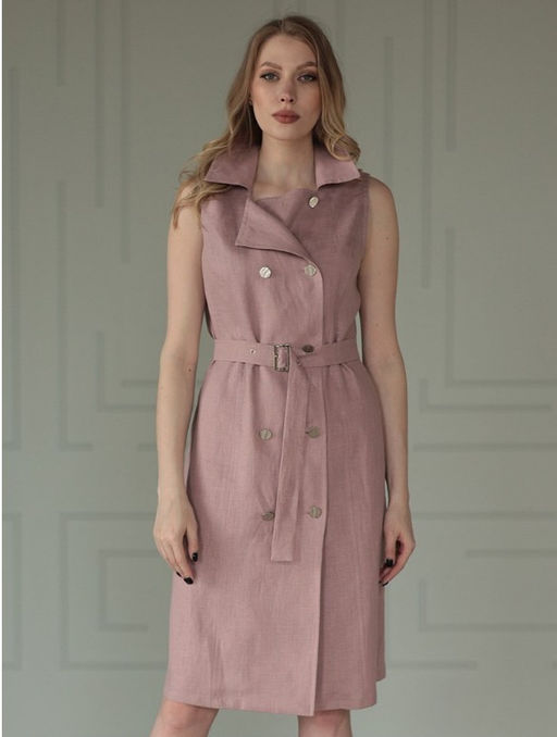 Платье льносодержащая ткань