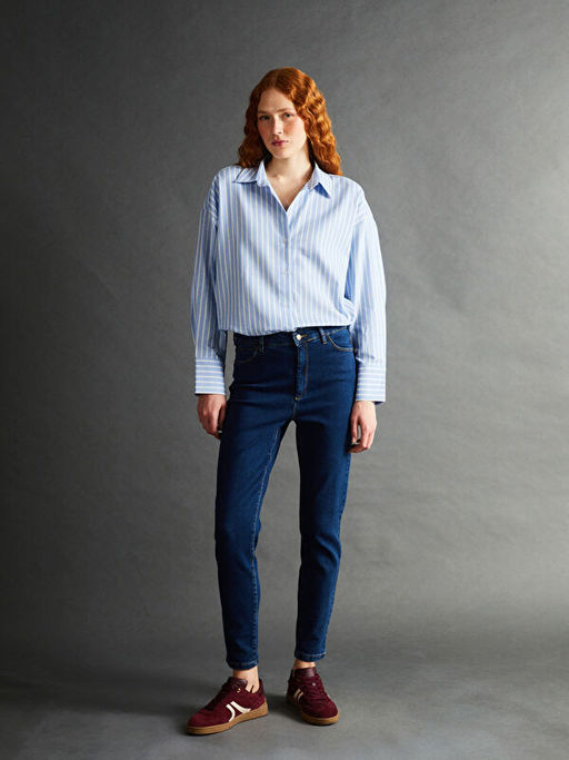 ?izgili Oversize Kad?n G?mlek