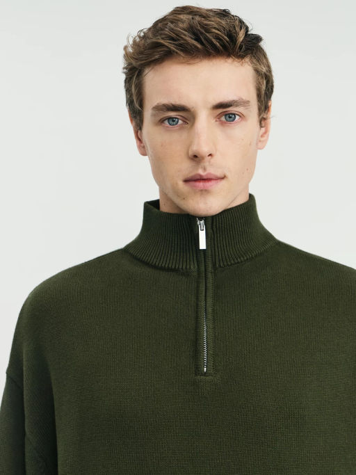 Джемпер на молнии regular fit / Zarina