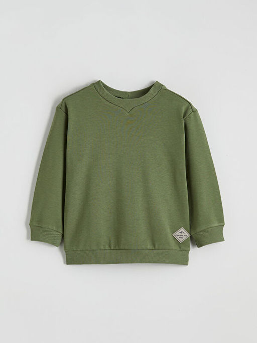 Bisiklet Yaka Erkek ?ocuk Kal?n Sweatshirt