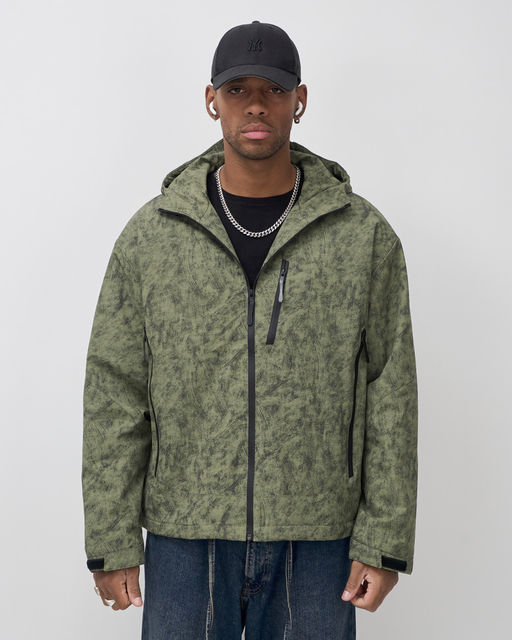 Куртка спортивная MTFORCE мужская весна-осень хаки  фото 3