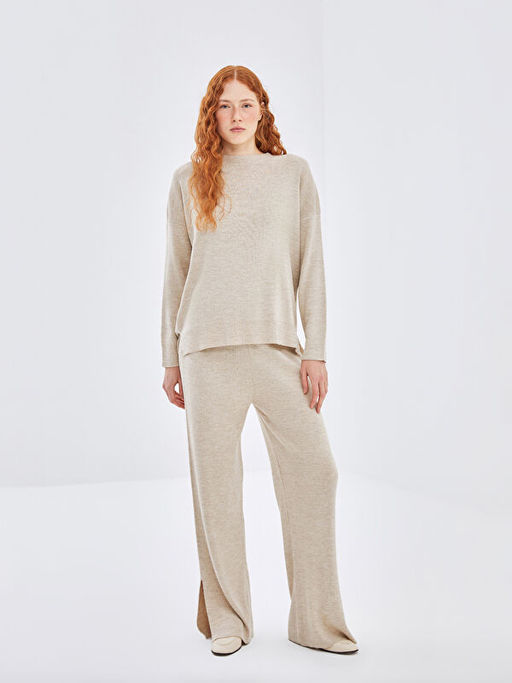 Bisiklet Yaka Kad?n Triko Kazak