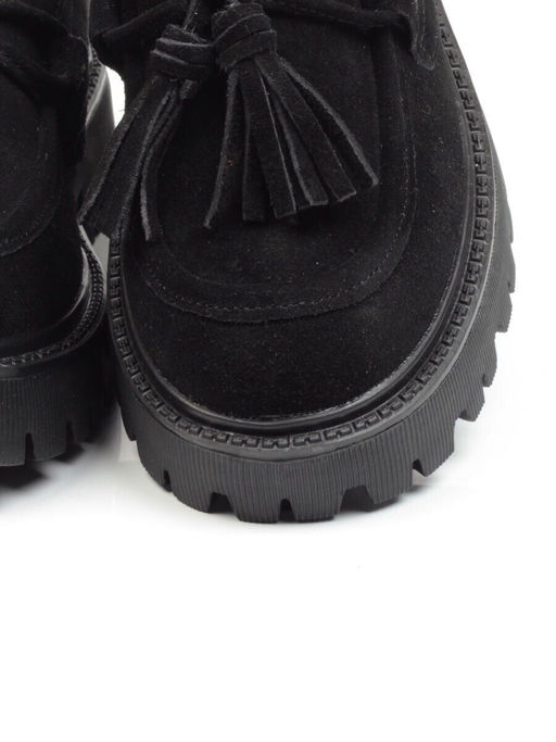 03-5929-1 BLACK Лоферы женские (натуральная замша) - No name фото 15