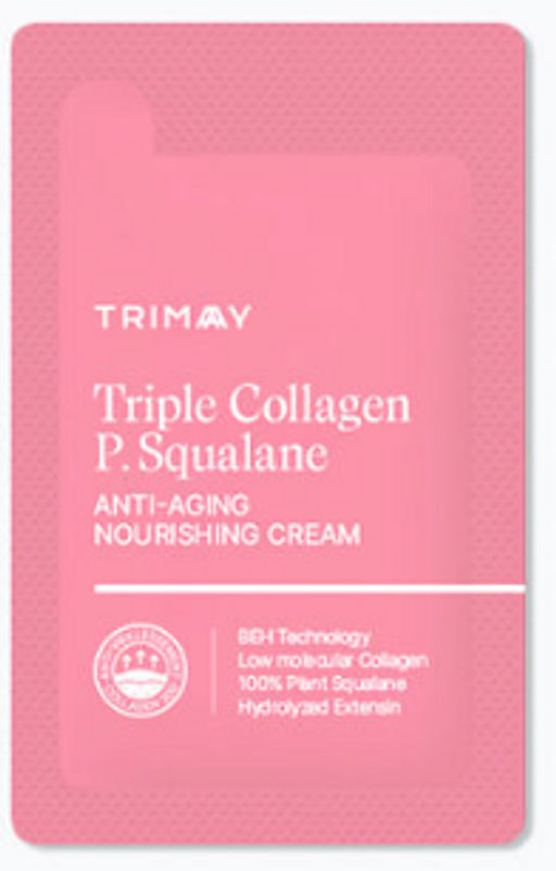ПРОБНИК TRIMAY Triple Collagen P.Squalane Anti-Aging Nourishing Cream (1 мл)(розовый)