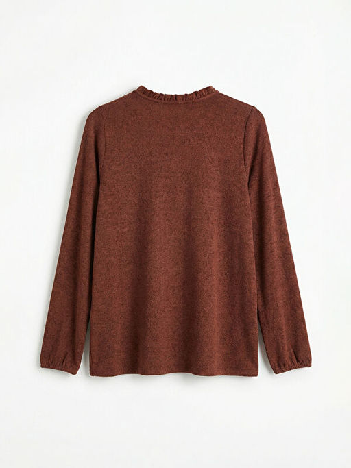 Bisiklet Yaka Desenli Bluz