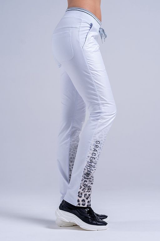 .Брюки М-406 Леопард белые - А+б коллекция фото 8