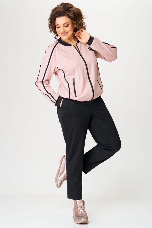 Костюм Aira Style 24217 Пудра+черный