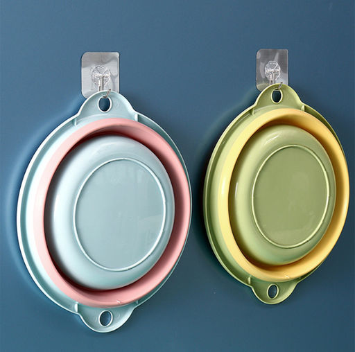 Складной силиконовый тазик, цвет микс