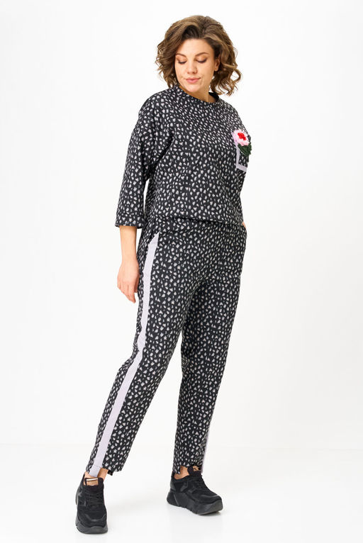 Костюм Michel Chic 1447 черный, лео  фото 3