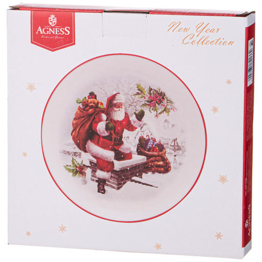 ТАРЕЛКА ЗАКУСОЧНАЯ AGNESS С НОВЫМ ГОДОМ! 21 СМ  фото 2