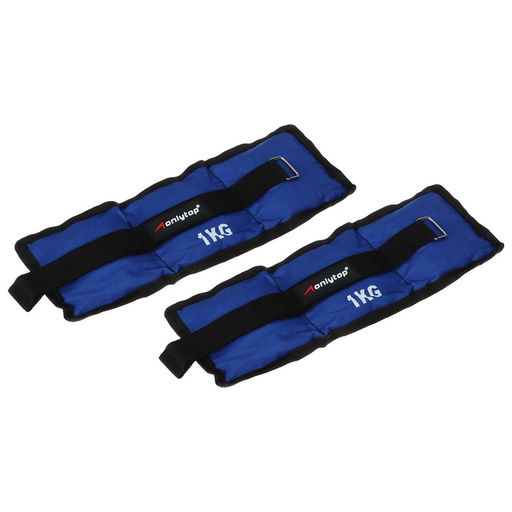 Утяжелители ONLYTOP, 2 шт. × 1 кг, цвет синий