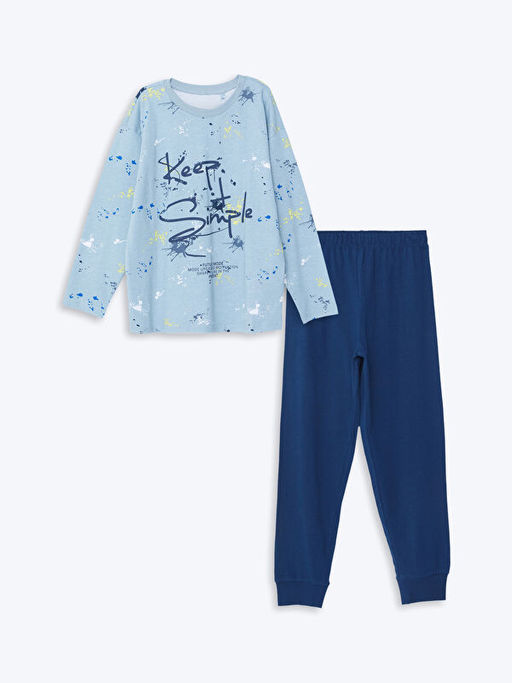 Bisiklet Yaka Erkek ?ocuk Pijama Tak?m?