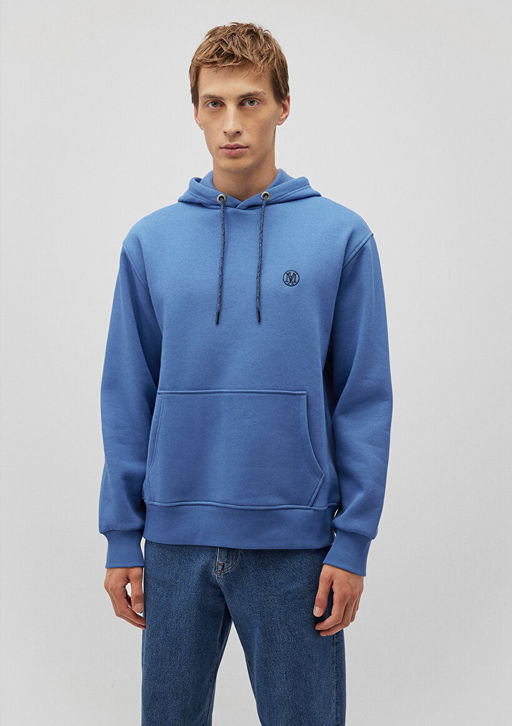 Mavi Logo Nak?sl? Kapusonlu Mavi Sweatshirt  фото 3