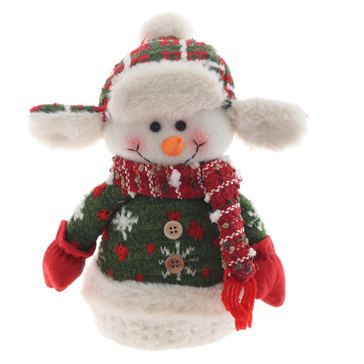 Снеговик, L23 W10 H35 см (полка 25 см.), 2в.