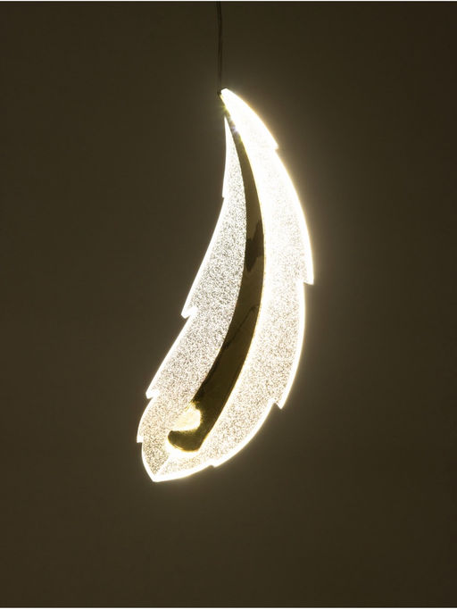 Люстра потолочная BayerLux Therese, 14 Вт, LED, 4000-6000К, золото, 35×13×13 см