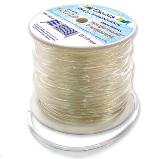 Шнур Gamma 2 мм ECG-2.0 силиконовый 50 м 0.5 м прозрачный