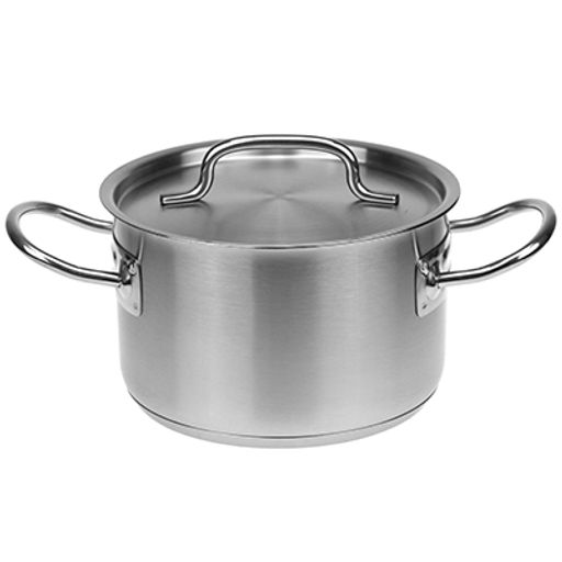 "Professional" Кастрюля из нержавеющей стали 2л, д16см, h10см, металлическая крышка, тройное капсулированное дно s0,3см, "Appetite" (Китай)