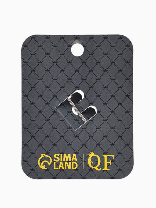 Булавка «Цветок» роза, L=5см, цвет чернёное серебро