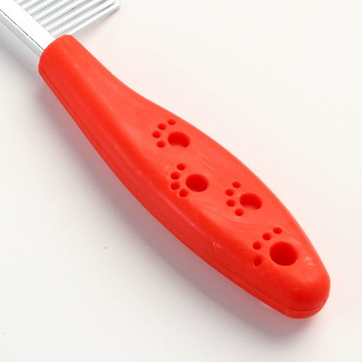 Расчёска Лапки с пластиковой ручкой, 17,5 х 3 см, красная - Пижон фото 4