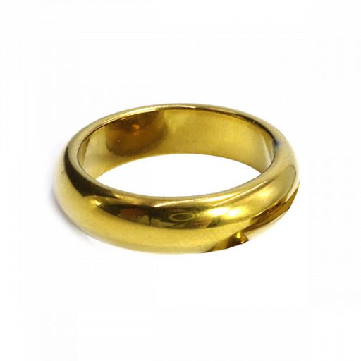 Кольцо из камня Гематит Золотой нормализует давление и восстанавливает ауру размер 16-19мм