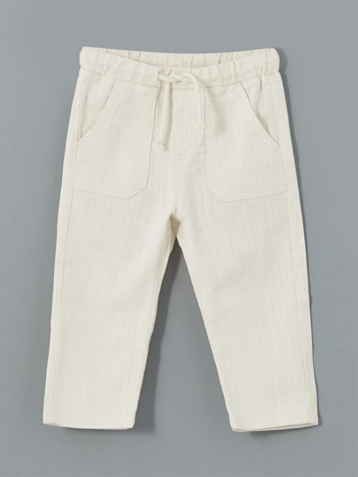 Beli Lastikli Gabardin Erkek Bebek Pantolon