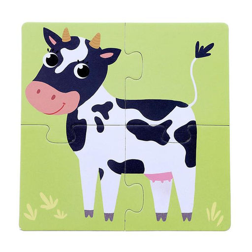 Пазлы 4 в 1 Кто живёт на ферме? - Puzzle time фото 3