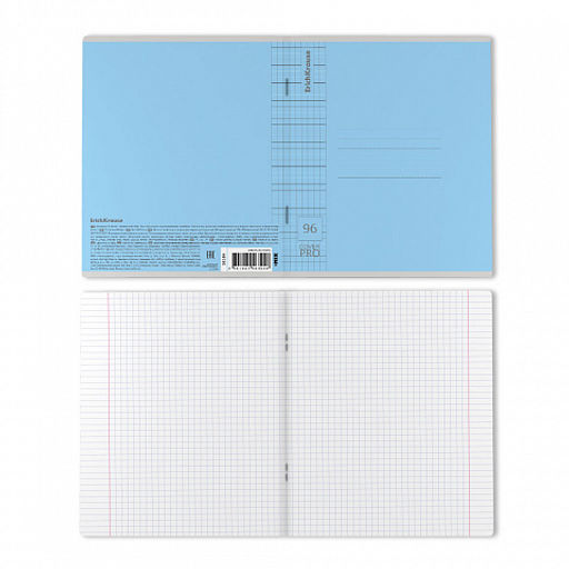 Цена за 5 шт. Тетрадь общая ученическая с пластиковой обложкой на скобе ErichKrause Классика CoverPrо fizzy, А5+, 96 листов, клетка_MIX-PACK  фото 8