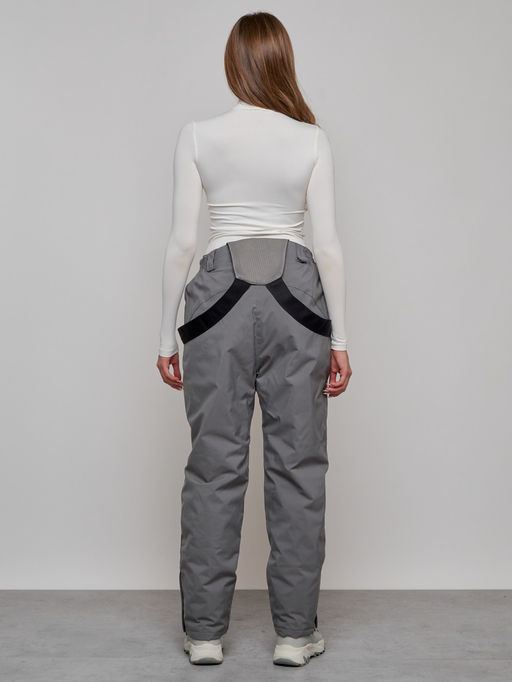 Полукомбинезон утепленный женский большого размера светло-серого цвета 1332SS - Chunmai фото 8