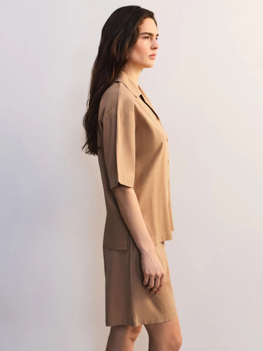 Блуза оверсайз из хлопка и вискозы ZR2605012010-63 / Zarina