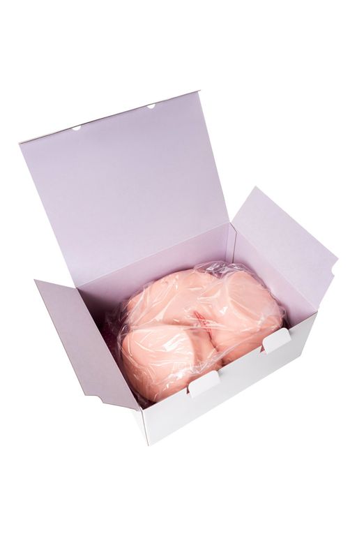 Мастурбатор реалистичный двойным слоем KOKOS HANNA ONAHOLE 001, TPR, телесный, 36,5 см  фото 11