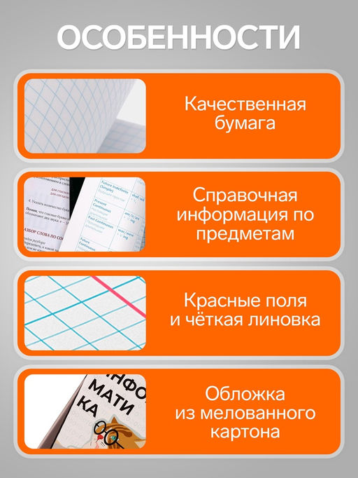 Цена за 10 шт. Тетрадь предметная 36 листов в клетку Calligrata Животные мемы. Информатика, серые листы  фото 2