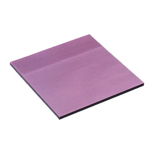 Цена за 2 шт. Блок с липким краем 76×76 мм, 50 листов, фиолетовый перламутр, прозрачный, пластик
