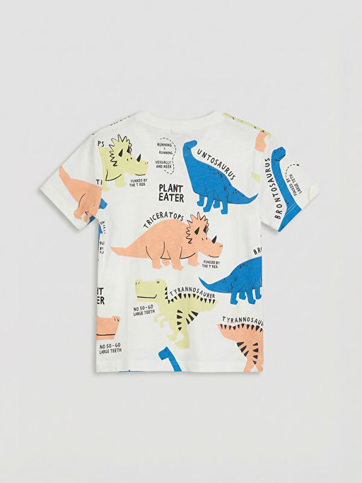 Dinozor Bask?l? Erkek ?ocuk Ti??rt