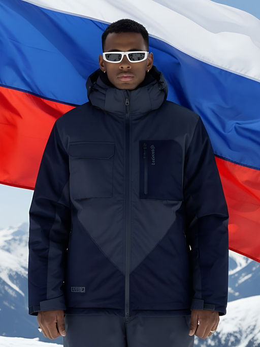 Горнолыжный костюм мужской зимний темно-серого цвета 392TC - Leifensh фото 32