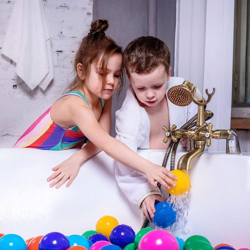 Шарики для сухого бассейна с рисунком, диаметр шара 7.5 см, набор 8 штук, цвет разноцветный