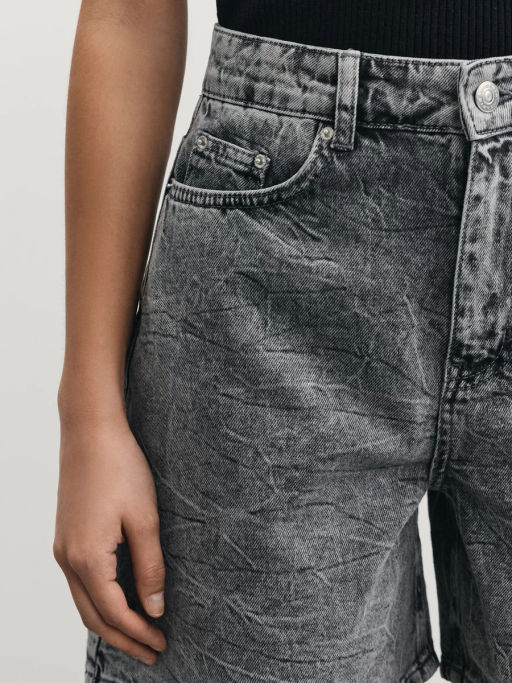 Джинсовые шорты А-силуэта / Zarina  фото 6