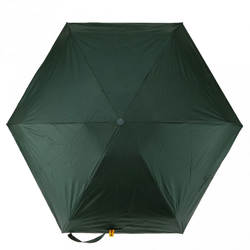Зонт-мини механический Палитра UPF50+ ткань эпонж (полиэстер) + черное УФ-покрытие, 6 лучей, д/купола 90см, 5 сложений, 18см в сложенном виде, механизм против ветра, ручка с покрытием soft-touch, цвет темно-зеленый, 218гр (Китай) - Домашняя Мода фото 4