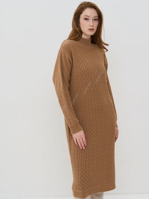 Платье женское 9232-92011. 5300616 карамельный кофе
