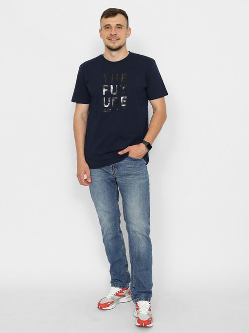 CRB wear/CSMM 60282-41 Футболка мужская,темно-синий/Ex.Cherubino  фото 2