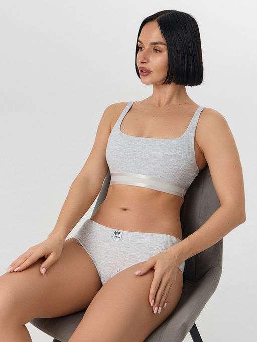 Цена за 2 штуки! Трусы слипы женские серые - Mark formelle фото 7